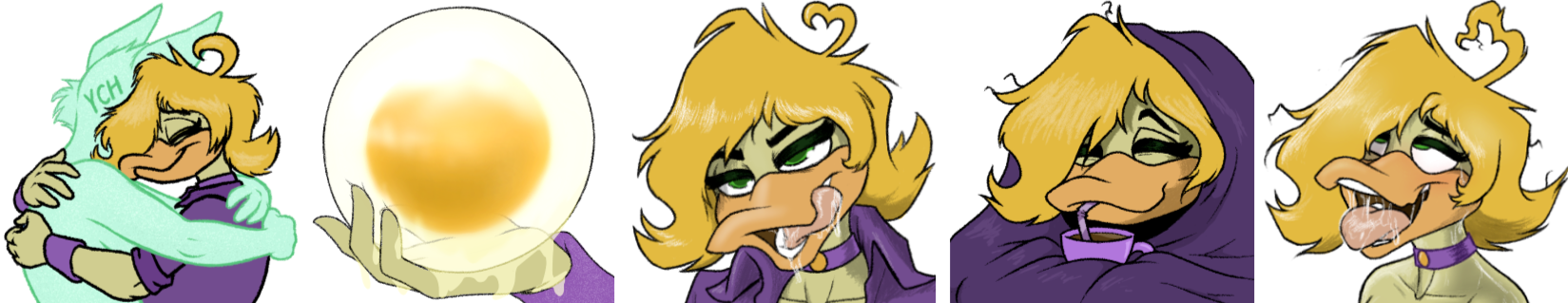 Emote/Sticker examples, featuring Mitsy